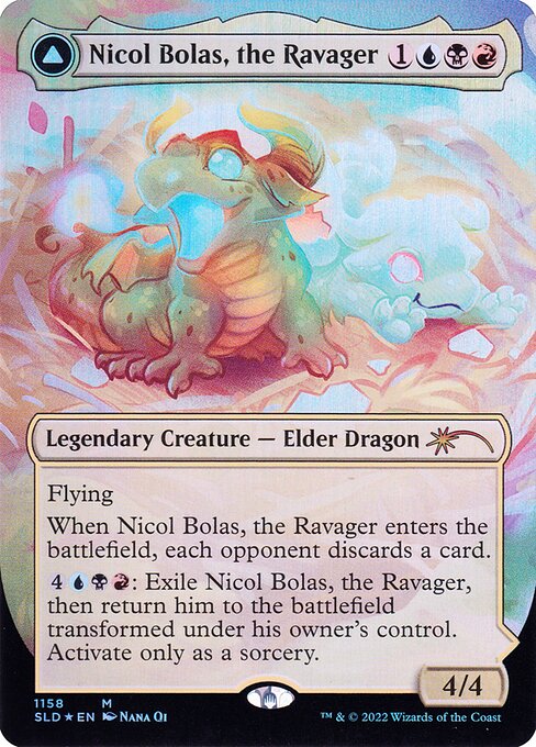 Nicol Bolas, the Ravager // Nicol Bolas, the Arisen (1158) [Secret Lair Drop] [Borderless]