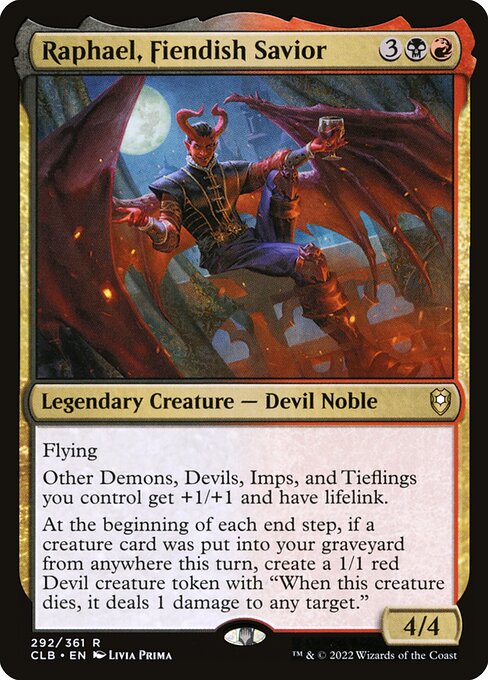 Raphael, Fiendish Savior (292) [Commander Legends: Battle for Baldur's Gate]