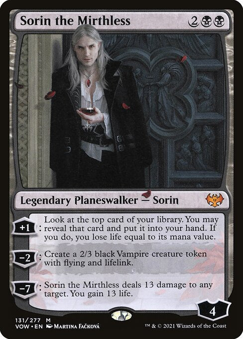 Sorin the Mirthless (131) [Innistrad: Crimson Vow]