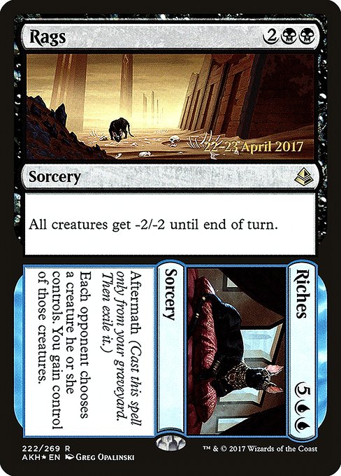 Rags // Riches (222s) [Amonkhet Promos]