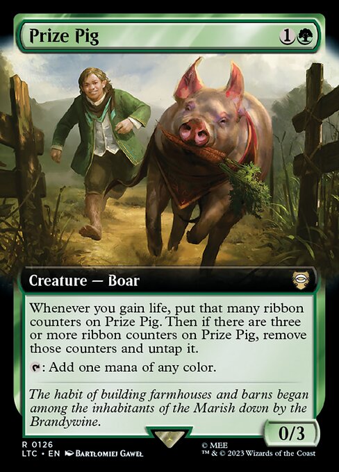 Prize Pig (126) [Tales of Middle-earth Commander] [Extended Art]
