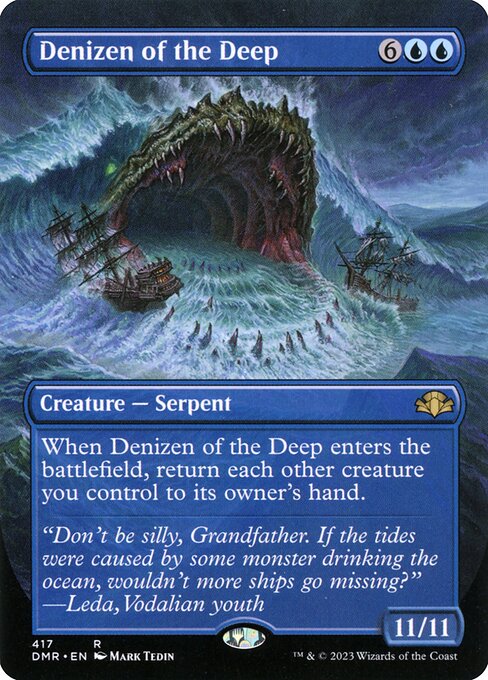 Denizen of the Deep (417) [Dominaria Remastered] [Borderless]