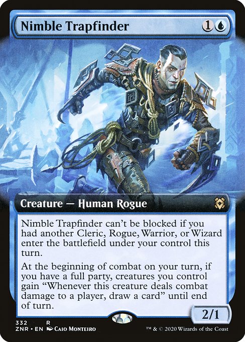 Nimble Trapfinder (332) [Zendikar Rising] [Extended Art]