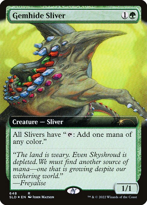 Gemhide Sliver (648) [Secret Lair Drop] [Extended Art]
