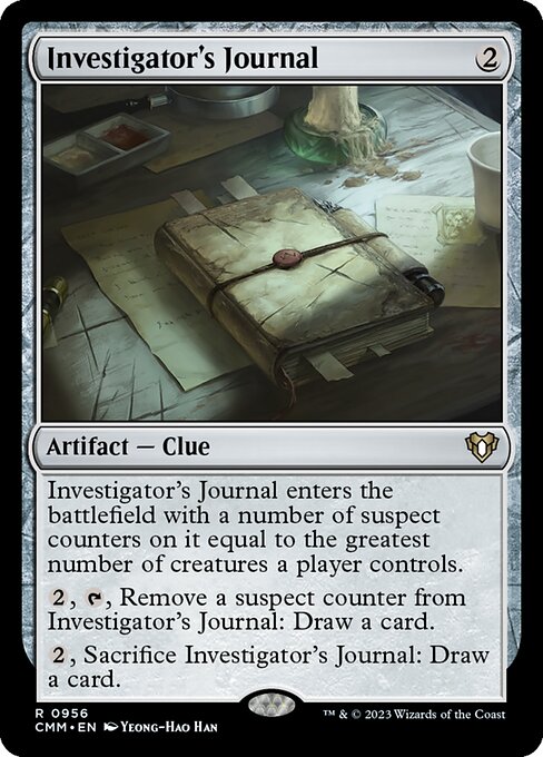 Investigator's Journal (956) [Commander Masters]