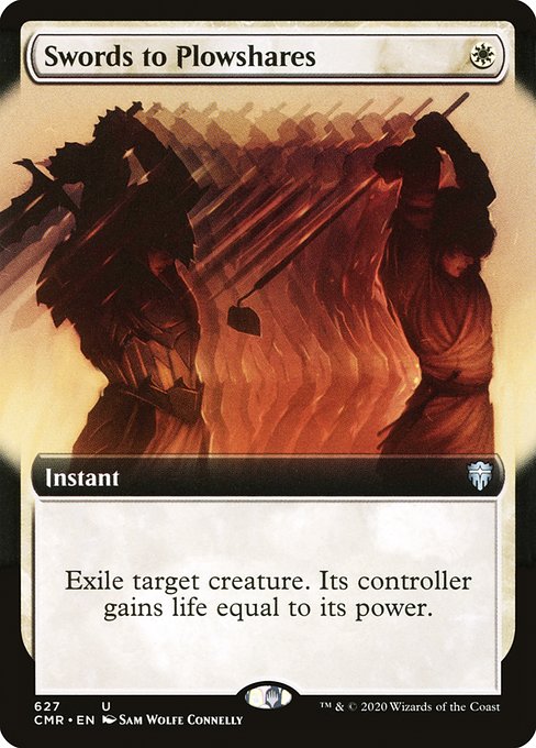 Swords to Plowshares (627) [Commander Legends] [Extended Art]