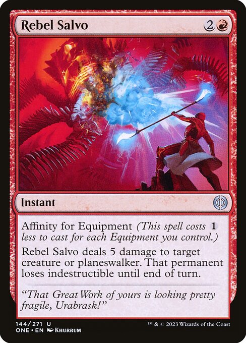 Rebel Salvo (144) [Phyrexia: All Will Be One]