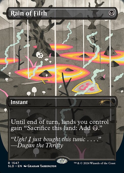 Rain of Filth (1547) [Secret Lair Drop] [Borderless]