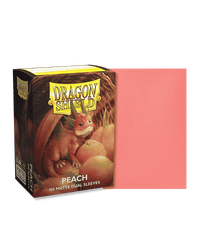 Dragon Shield Matte Dual Peach 100ct Sleeves image 0