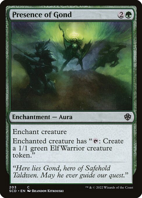 Presence of Gond (203) [Starter Commander Decks]