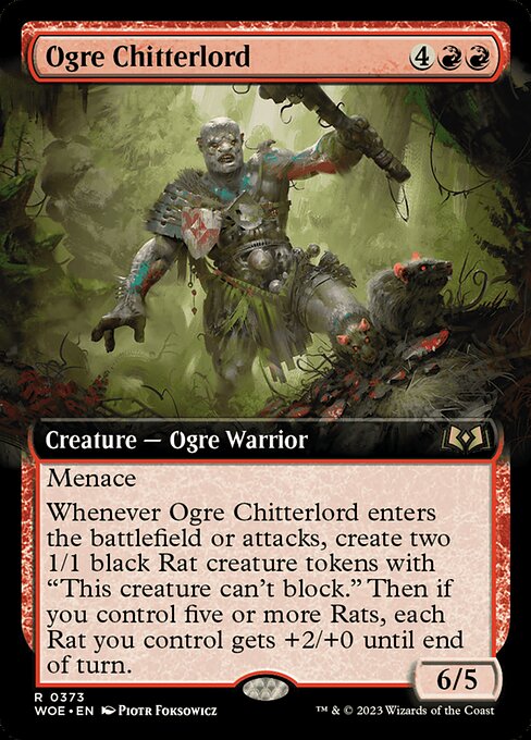 Ogre Chitterlord (373) [Wilds of Eldraine] [Extended Art]