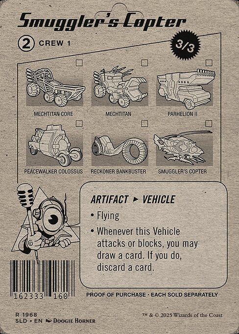 Smuggler's Copter // Smuggler's Copter (1968) [Secret Lair Drop] Reverse