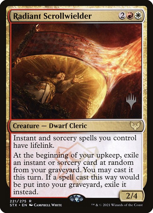 Radiant Scrollwielder (221p) [Strixhaven: School of Mages Promos]