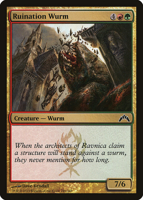 Ruination Wurm (192) [Gatecrash]