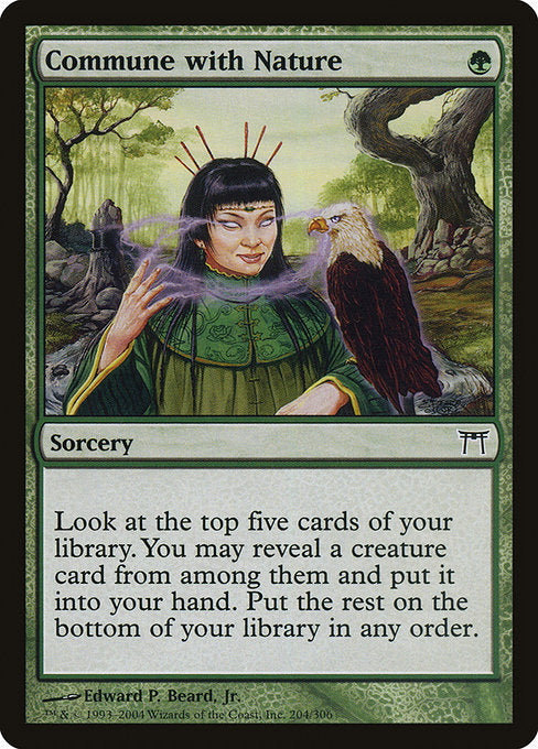 Commune with Nature (204) [Champions of Kamigawa]