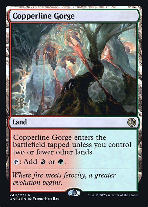 Copperline Gorge (249s) [Phyrexia: All Will Be One Promos]
