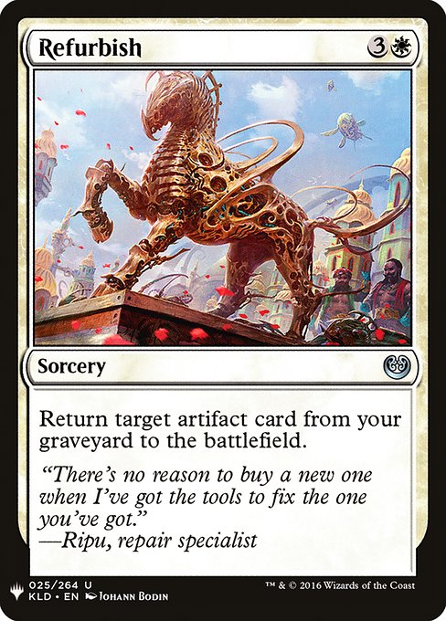Refurbish (KLD-25) [The List]