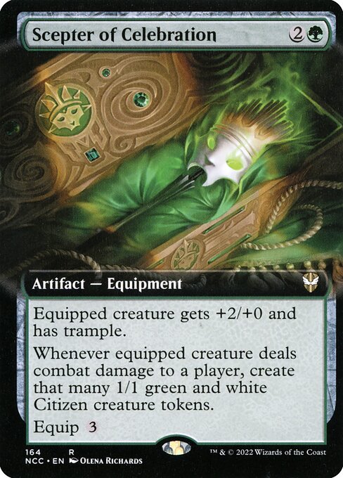 Scepter of Celebration (164) [New Capenna Commander] [Extended Art]