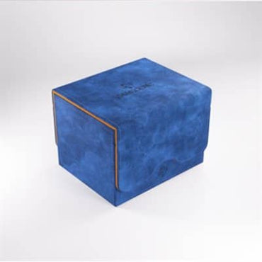 GameGenic Blue with Orange XL Sidekick Deck Box 100ct image 0
