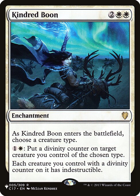 Kindred Boon (C17-5) [The List]