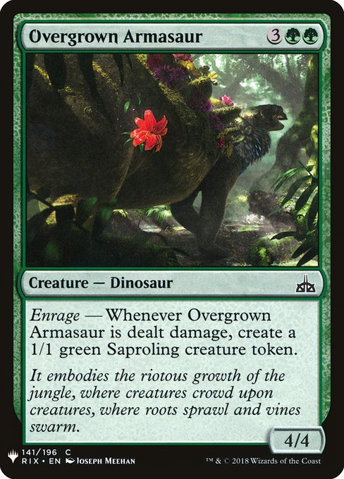 Overgrown Armasaur (RIX-141) [The List]