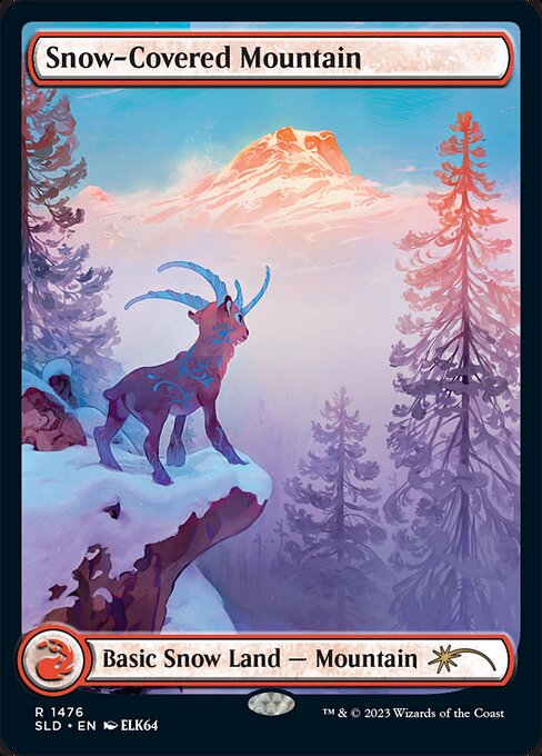 Snow-Covered Mountain (1476) [Secret Lair Drop] [Full Art]