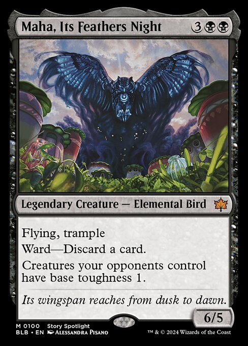 Maha, Its Feathers Night (100) [Bloomburrow]
