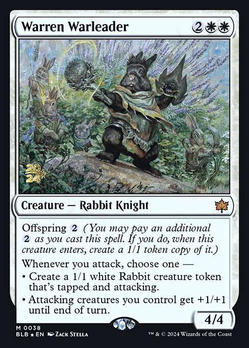Warren Warleader (38s) [Bloomburrow Promos]