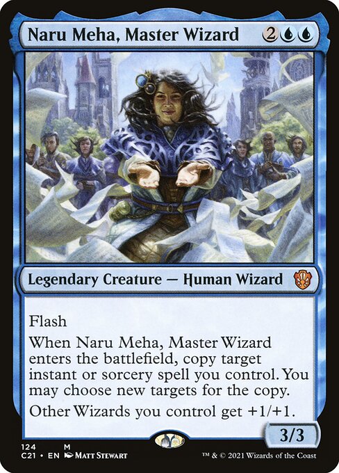 Naru Meha, Master Wizard (124) [Commander 2021]