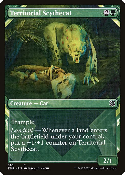 Territorial Scythecat (310) [Zendikar Rising] [Showcase]