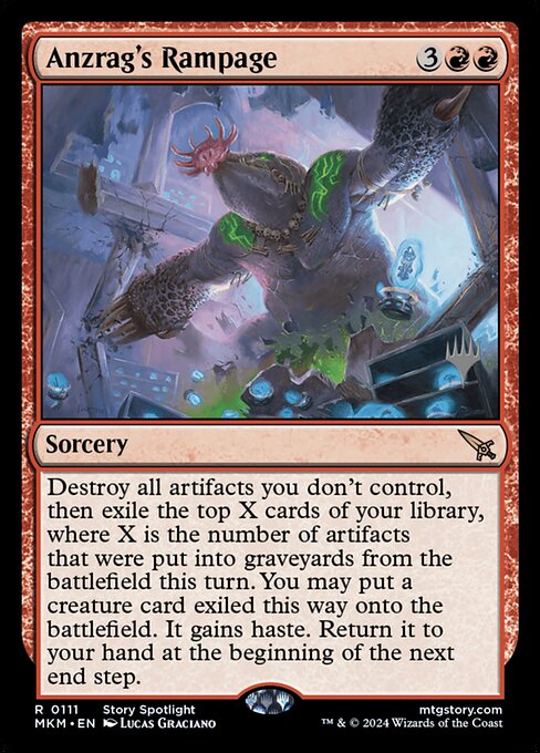 Anzrag's Rampage (111p) [Murders at Karlov Manor Promos]