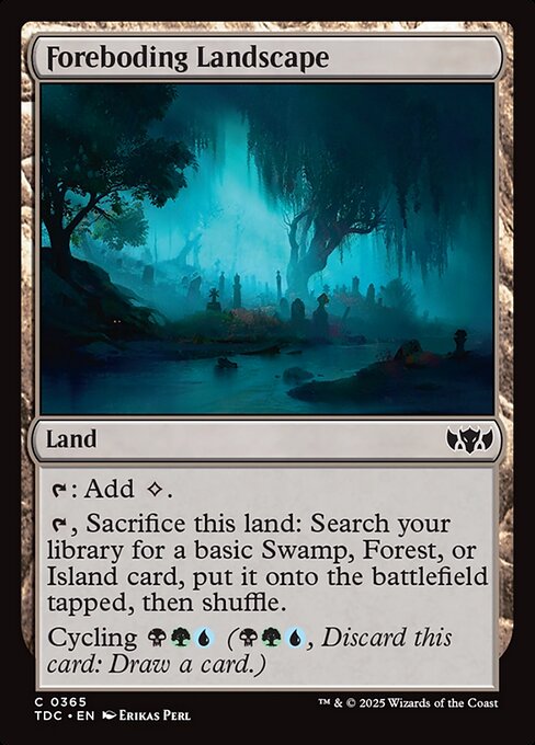 Foreboding Landscape (365) [Tarkir: Dragonstorm Commander]