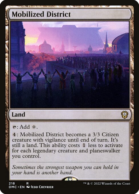 Mobilized District (218) [Dominaria United Commander]