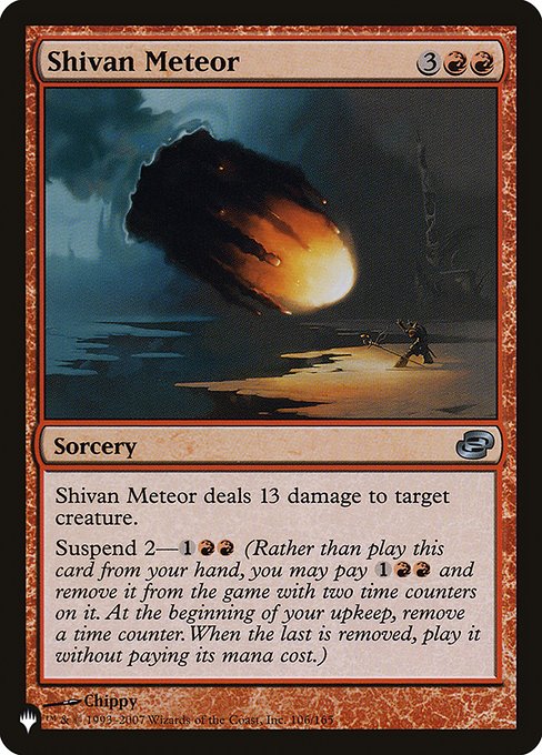 Shivan Meteor (PLC-106) [The List]