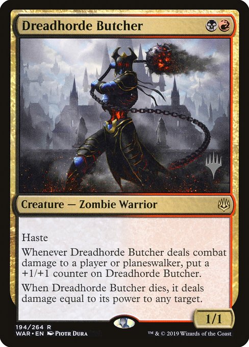 Dreadhorde Butcher (194p) [War of the Spark Promos]