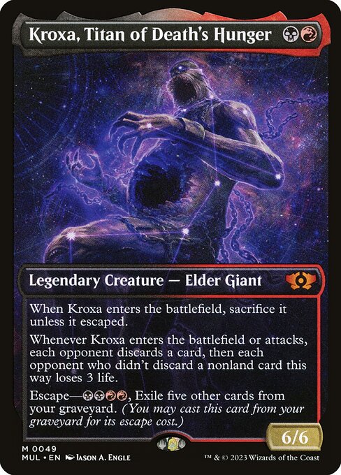 Kroxa, Titan of Death's Hunger (49) [Multiverse Legends] [Showcase]