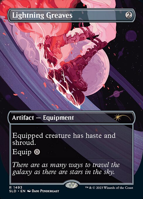 Lightning Greaves (1493) [Secret Lair Drop] [Borderless]