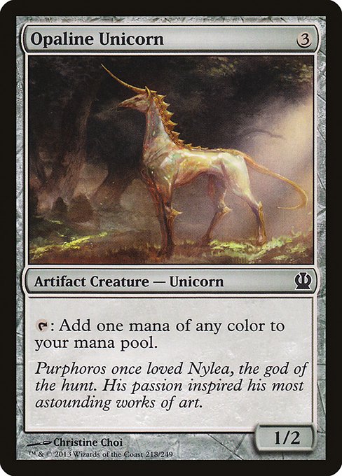 Opaline Unicorn (218) [Theros]
