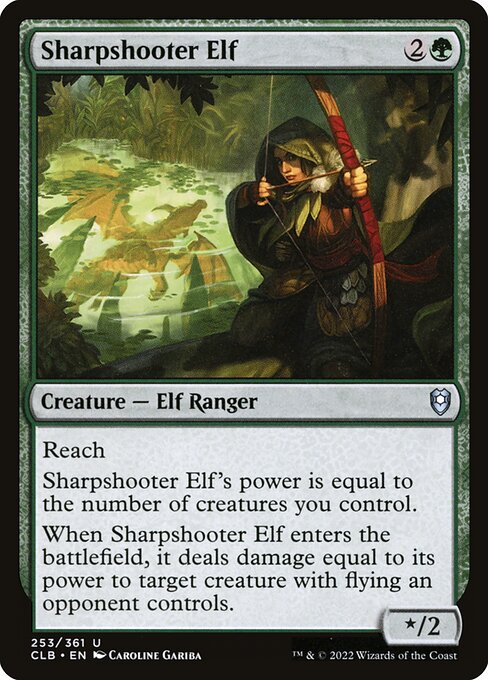 Sharpshooter Elf (253) [Commander Legends: Battle for Baldur's Gate]