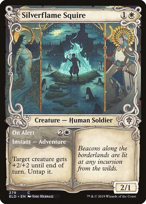 Silverflame Squire // On Alert (279) [Throne of Eldraine] [Showcase]