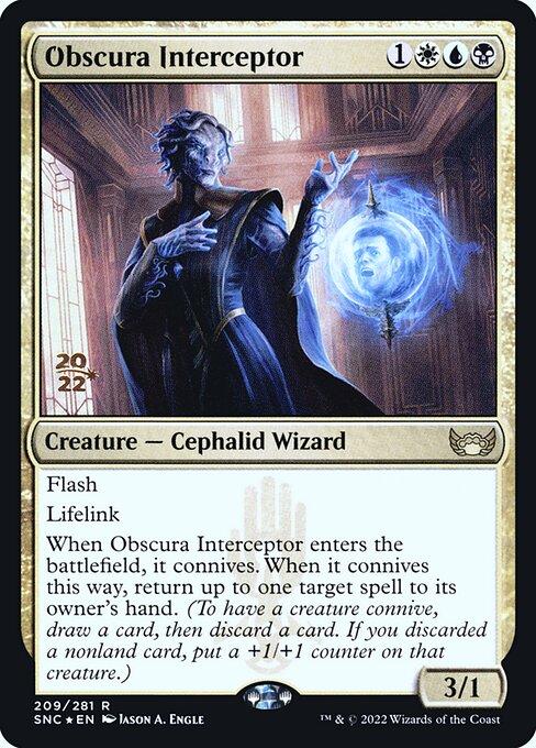 Obscura Interceptor (209s) [Streets of New Capenna Promos]