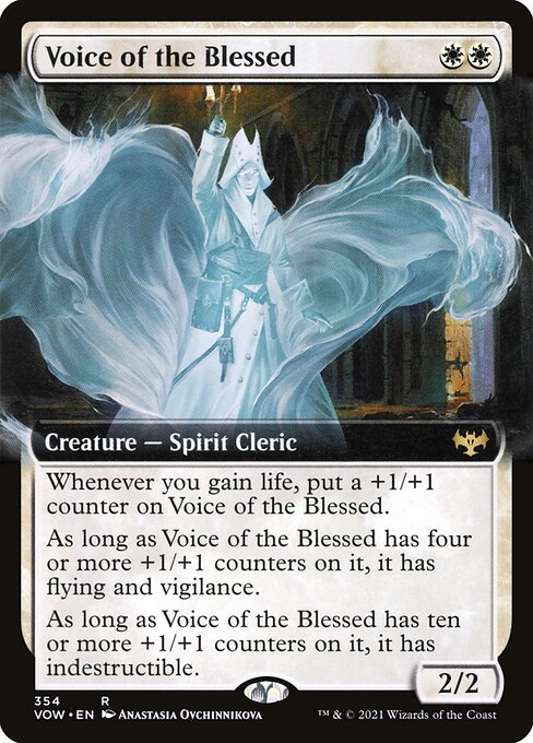 Voice of the Blessed (354) [Innistrad: Crimson Vow] [Extended Art]