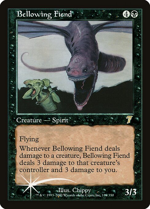 Bellowing Fiend (119★) [Seventh Edition]