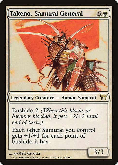 Takeno, Samurai General (46) [Champions of Kamigawa]