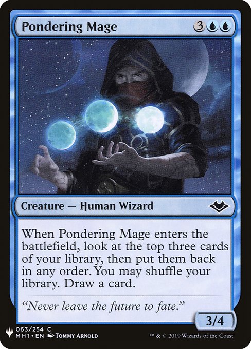 Pondering Mage (MH1-63) [The List]