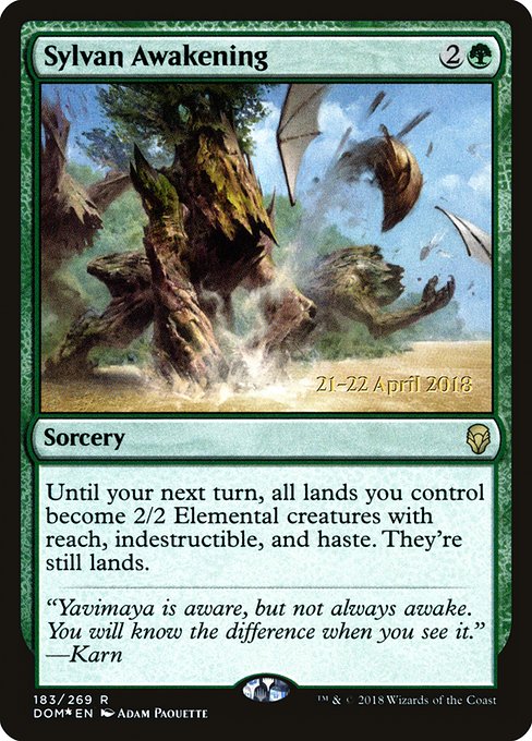 Sylvan Awakening (183s) [Dominaria Promos]