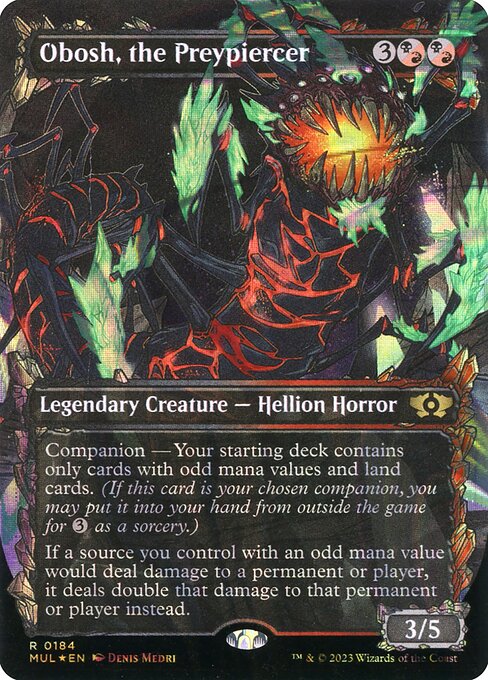 Obosh, the Preypiercer (184) [Multiverse Legends] [Showcase, Borderless]