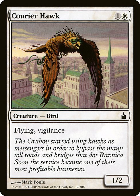 Courier Hawk (12) [Ravnica: City of Guilds]