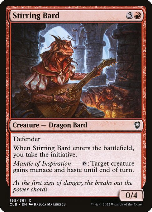 Stirring Bard (195) [Commander Legends: Battle for Baldur's Gate]