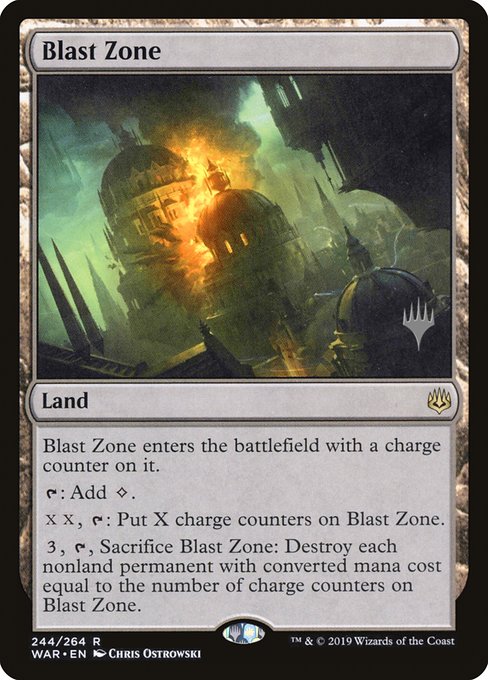 Blast Zone (244p) [War of the Spark Promos]